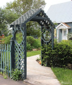 别墅庭院大门设计 效果图赏析与庭院设计融合之道